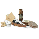 Haryali's Cut Throat Razor Kit - Wood Handle